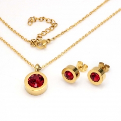 Stainless steel jewelry set Necklace and earrings Wholesale