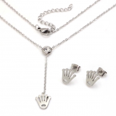 Stainless steel jewelry set Necklace and earrings Wholesale
