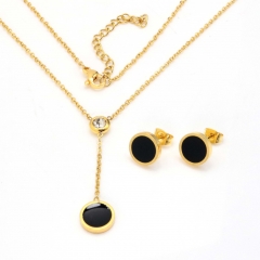 Stainless steel jewelry set Necklace and earrings Wholesale