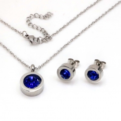 Stainless steel jewelry set Necklace and earrings Wholesale