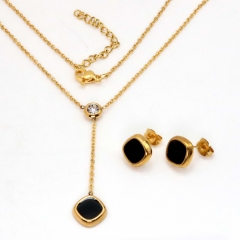 Stainless steel jewelry set Necklace and earrings Wholesale