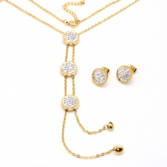 Stainless steel jewelry set Necklace and earrings Wholesale