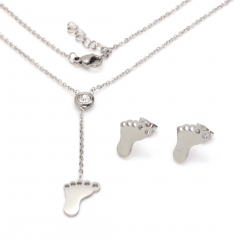 Stainless steel jewelry set Necklace and earrings Wholesale