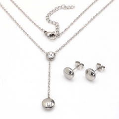 Stainless steel jewelry set Necklace and earrings Wholesale
