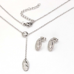 Stainless steel jewelry set Necklace and earrings Wholesale
