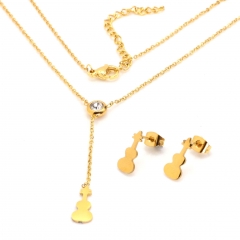 Stainless steel jewelry set Necklace and earrings Wholesale