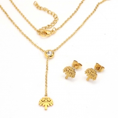 Stainless steel jewelry set Necklace and earrings Wholesale