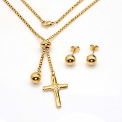 Stainless steel jewelry set Necklace and earrings Wholesale