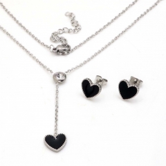 Stainless steel jewelry set Necklace and earrings Wholesale