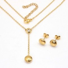 Stainless steel jewelry set Necklace and earrings Wholesale
