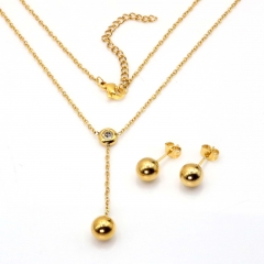Stainless steel jewelry set Necklace and earrings Wholesale