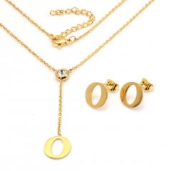 Stainless steel jewelry set Necklace and earrings Wholesale