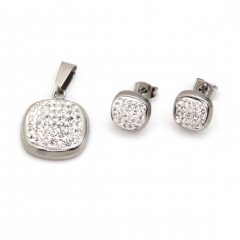 Stainless steel jewelry set Necklace and earrings Wholesale