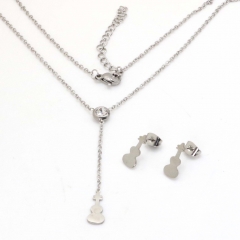 Stainless steel jewelry set Necklace and earrings Wholesale