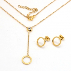 Stainless steel jewelry set Necklace and earrings Wholesale