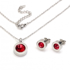 Stainless steel jewelry set Necklace and earrings Wholesale