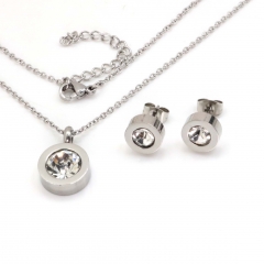 Stainless steel jewelry set Necklace and earrings Wholesale
