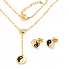 Stainless steel jewelry set Necklace and earrings Wholesale