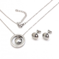 Stainless steel jewelry set Necklace and earrings Wholesale