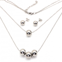 Stainless steel jewelry set Necklace and earrings Wholesale