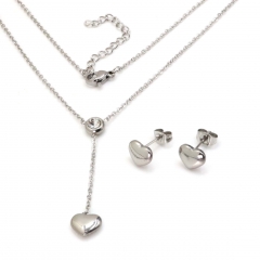 Stainless steel jewelry set Necklace and earrings Wholesale