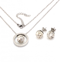 Stainless steel jewelry set Necklace and earrings Wholesale