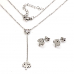 Stainless steel jewelry set Necklace and earrings Wholesale
