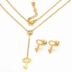 Stainless steel jewelry set Necklace and earrings Wholesale