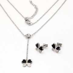 Stainless steel jewelry set Necklace and earrings Wholesale