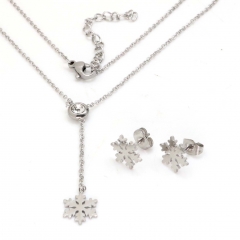 Stainless steel jewelry set Necklace and earrings Wholesale