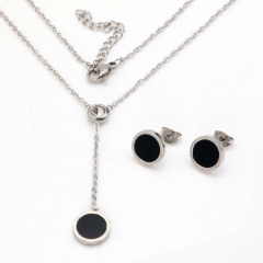 Stainless steel jewelry set Necklace and earrings Wholesale