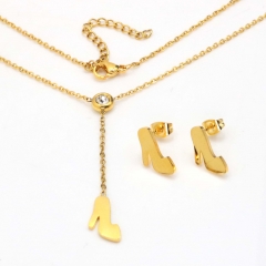 Stainless steel jewelry set Necklace and earrings Wholesale