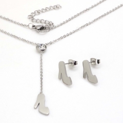 Stainless steel jewelry set Necklace and earrings Wholesale