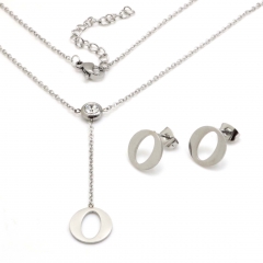 Stainless steel jewelry set Necklace and earrings Wholesale