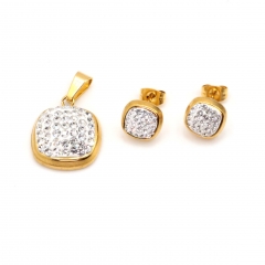 Stainless steel jewelry set Necklace and earrings Wholesale