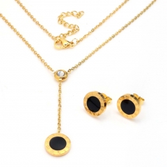 Stainless steel jewelry set Necklace and earrings Wholesale