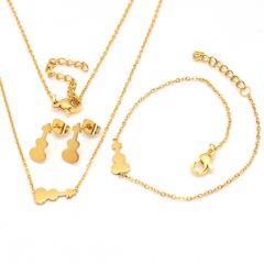 Stainless steel jewelry set Necklace and earrings and bracelet Wholesale