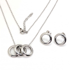 Stainless steel jewelry set Necklace and earrings Wholesale
