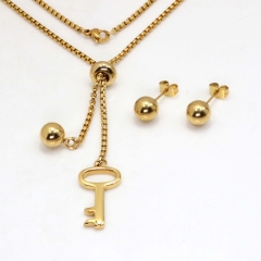 Stainless steel jewelry set Necklace and earrings Wholesale