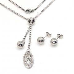 Stainless steel jewelry set Necklace and earrings Wholesale