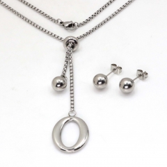 Stainless steel jewelry set Necklace and earrings Wholesale
