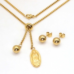 Stainless steel jewelry set Necklace and earrings Wholesale