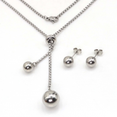 Stainless steel jewelry set Necklace and earrings Wholesale