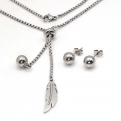 Stainless steel jewelry set Necklace and earrings Wholesale