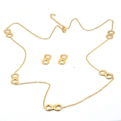 Stainless steel jewelry set Necklace and earrings Wholesale