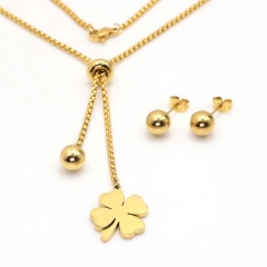 Stainless steel jewelry set Necklace and earrings Wholesale