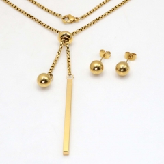 Stainless steel jewelry set Necklace and earrings Wholesale
