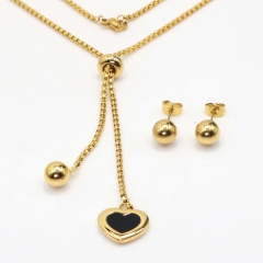 Stainless steel jewelry set Necklace and earrings Wholesale