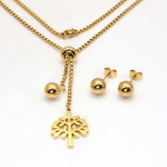 Stainless steel jewelry set Necklace and earrings Wholesale