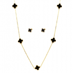 Stainless steel jewelry set Necklace and earrings Wholesale